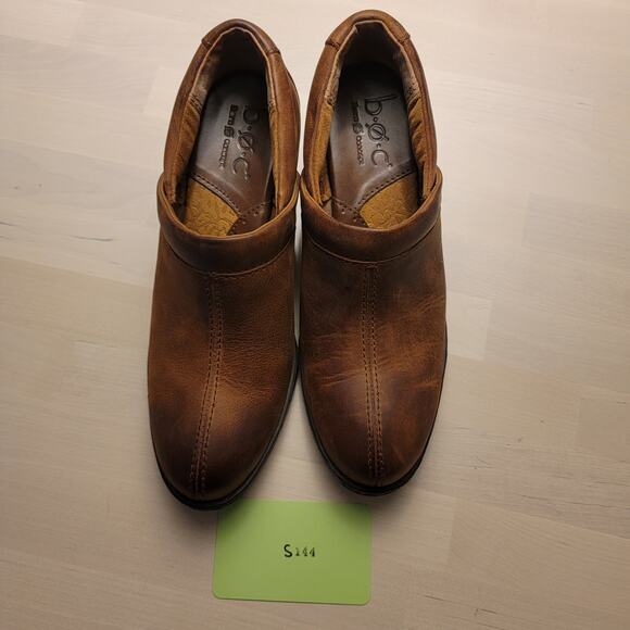 BOC Brown Leather Shootie Shoes 2 inch Heels Size 37/ 6.5 BC2546 CIG10 #S144 - Picture 12 of 12